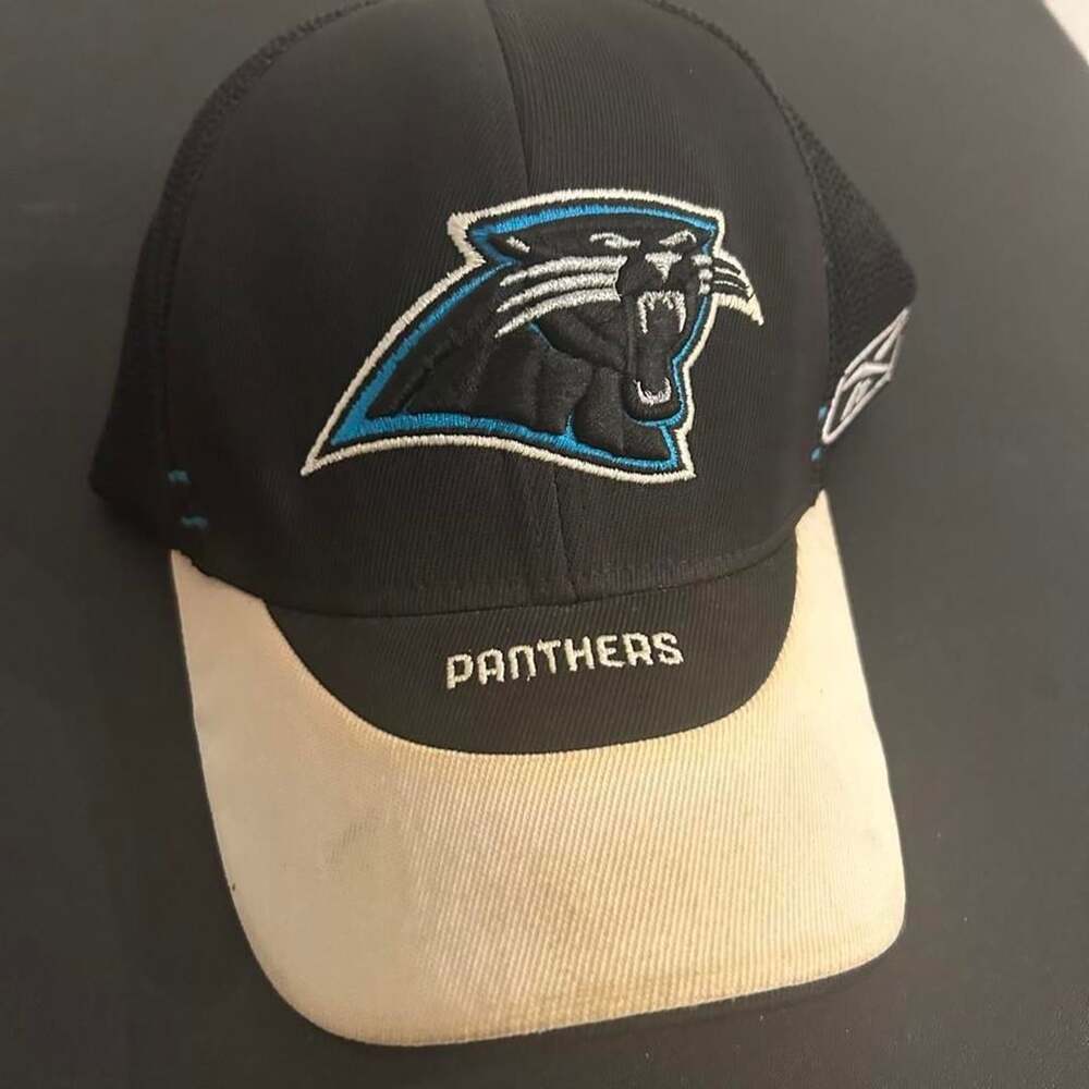 Reebok Carolina Panthers NFL Hat One Size Black Blue